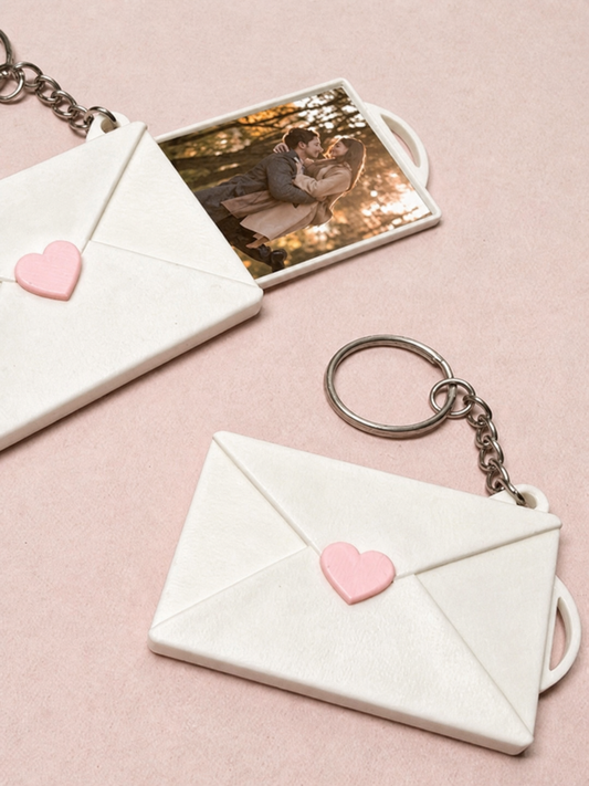 Personalized Love Letter Photo Keychain