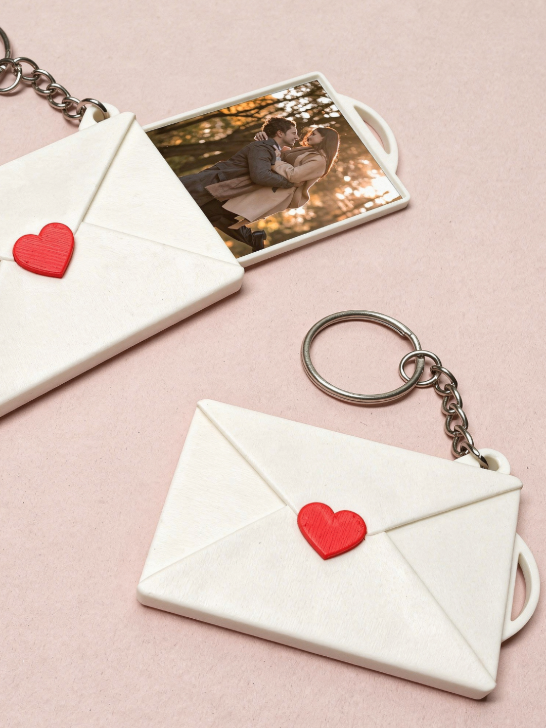 Personalized Love Letter Photo Keychain